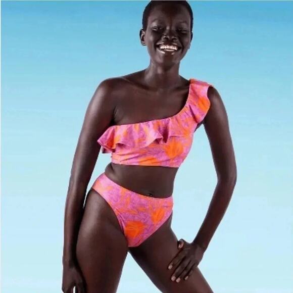 Liberty & Justice The Etu Bikini Ruffle top & bottom top is XL bottom XXL - Picture 1 of 7